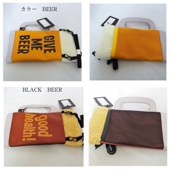 ゴースローキャラバン サコッシュバッグ ミニポーチ BEER/BLACK BEER 2カラー メンズ レディース ユニセックス 酒ッシュ go  slow caravan 北海道MKCLOTHINGSTORE