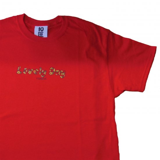 10匣 tenbox テンボックス 半袖Tシャツ ホワイト レッド BRODDIE LOVELY DAY TEE  北海道網走MKCLOTHINGSTORE