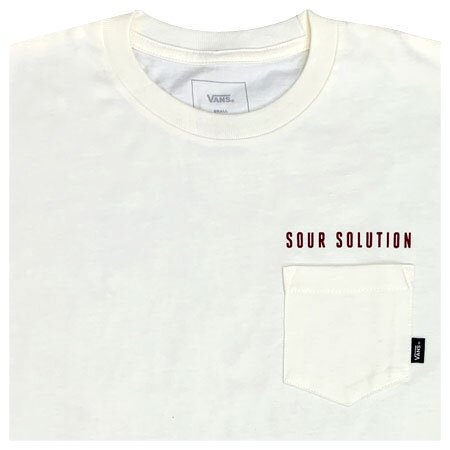 VANS×SOUR コラボ ポケットTシャツ POCKET TEE ヴァンズ バックプリント メンズ レディース ユニセックス skate street