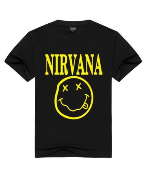 NIRVANA ニルヴァーナ 半袖Tシャツ ブラック 黒 バンドTシャツ