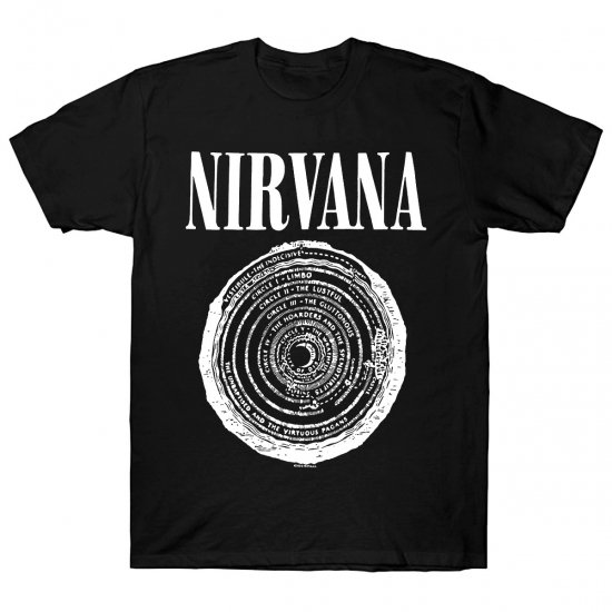 NIRVANA ニルヴァーナ 半袖Tシャツ ブラック 黒 バンドTシャツ メンズ レディース グランジ 音楽好きに 定番 フロントロゴ