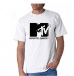 MTV 半袖Tシャツ ブラック 黒 ホワイト 白 2カラー バンド 音楽好きに Tシャツ メンズ レディース  定番 
