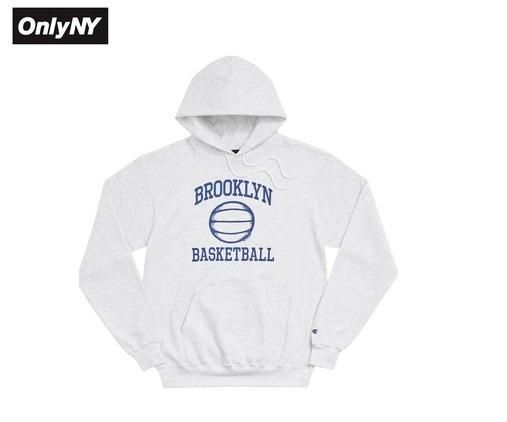 Only NY オンリーニューヨーク パーカー フーディー アッシュ (ホワイト,グレー系)　ユニセックス Brooklyn Basketball  Champion Hoodie 19948