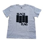 BLACK FLAG バンドTシャツ ホワイト ブラック 2カラー 半袖Tシャツ ブラックフラッグ ハードコア,パンク,バンド 黒旗 アナーキストメンズ レディース ユニセックス 