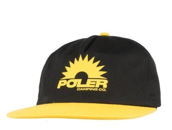 POLER キャップ 帽子 メンズ レディース ブラック 黒 HORIZON