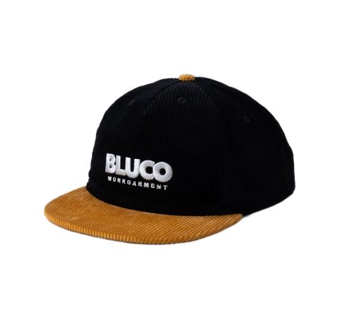 BLUCO コーデュロイ キャップ 帽子 ブルコ キャップ OL-603-022 バイク ストリート CORDUROY CAP LOGO ブラック  ネイビー マスタード 他