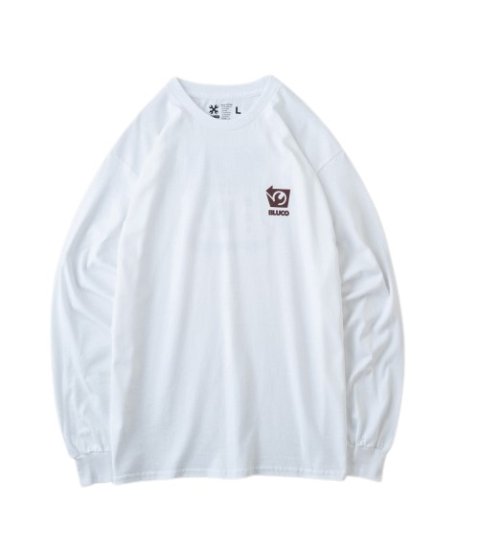 BLUCO 長袖 ロンT バックプリント ブルコ EPRINT L/S TEE B ホワイト