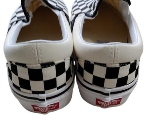 VANS スリッポン スニーカー チェッカー柄 総柄 メンズ
