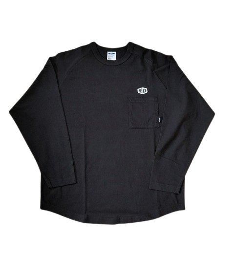 BLUCO ブルコ ラグランスリーブ Tシャツ ブラック ホワイト 2