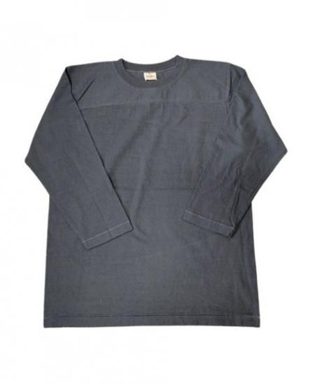 TWO MOON トゥームーン 7分袖 フットボールTee ロンT グレー