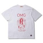 ANIMALIA ˥ޥꥢ Ⱦµ ۥ磻  T ȥ꡼ 奢  ǥ ˥å 5.6 oz S/S T-Shirts OMG ꥹȥեå