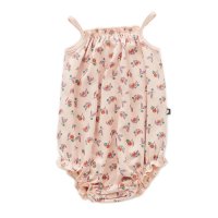 50%Off!! Oeuf◇Strap Romper, Pink Small Flower (6M,12M,18M,2Y)