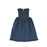 <img class='new_mark_img1' src='https://img.shop-pro.jp/img/new/icons16.gif' style='border:none;display:inline;margin:0px;padding:0px;width:auto;' />50%Off!! LiiLU Pipa Apron, Ocean Blue (2y,4y,6y,8y,10y)