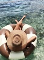 20%Off!! CELINE SWIM RINGCHARLESTON TAN (120cm)