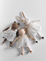 Polka Dot Club◇ Medium Ballet Cats & Rabbit