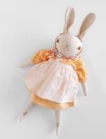 Last 1!! Polka Dot Club Cream Large Rabbit- ESME