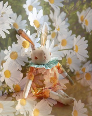 Polka Dot Club◇ Medium Cream Rabbit: JUNIPER - MaRiet 