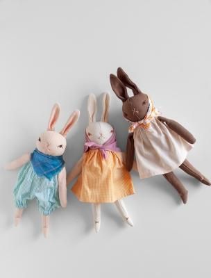 Polka Dot Club◇ PDC Little Rabbits: Peach, Cream, Brown - MaRiet 