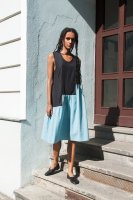 30%Off!! CORRELL CORRELL MITLA SLEEVELESS DRESS IN BLACK AND TURQUOISE