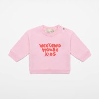 weekend house kids.◇ Baby Logo sweatshirt (pink)