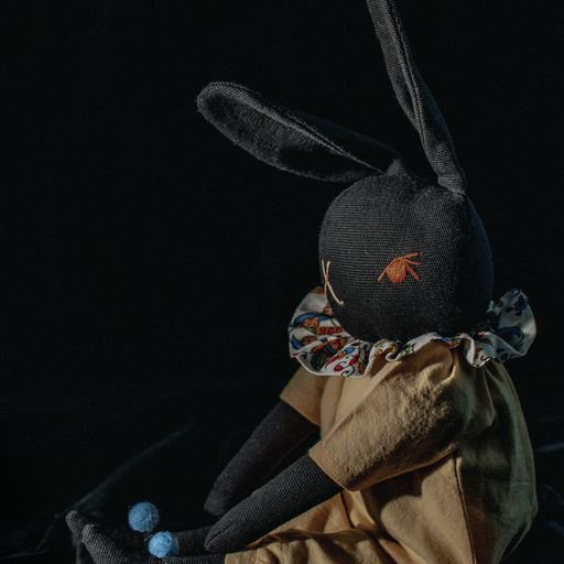 Polka Dot Club◇ Black Large Rabbit- OLLIE - MaRiet 