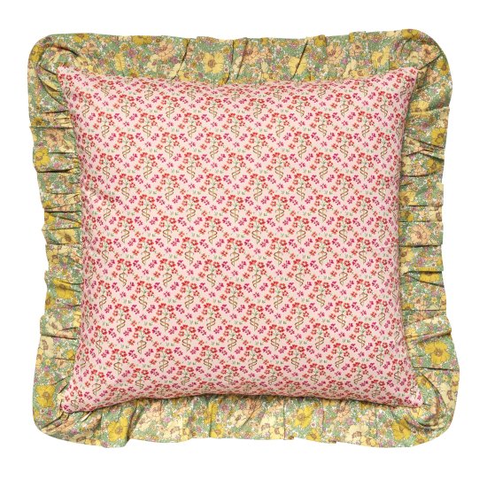 30%Off!! PROJEKTITYYNY◇ PRIMULA POINT 'MADE WITH LIBERTY FABRICS' CUSHION,  BLUE - MaRiet 