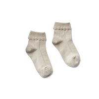 <img class='new_mark_img1' src='https://img.shop-pro.jp/img/new/icons14.gif' style='border:none;display:inline;margin:0px;padding:0px;width:auto;' />SOOR PLOOM Sock, Scallop Trim, Almond