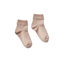 <img class='new_mark_img1' src='https://img.shop-pro.jp/img/new/icons14.gif' style='border:none;display:inline;margin:0px;padding:0px;width:auto;' />SOOR PLOOM Sock, Scallop Trim, Tawny