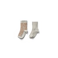 <img class='new_mark_img1' src='https://img.shop-pro.jp/img/new/icons14.gif' style='border:none;display:inline;margin:0px;padding:0px;width:auto;' />SOOR PLOOM Mixed Sock Set, Leopard/Linen