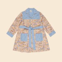 <img class='new_mark_img1' src='https://img.shop-pro.jp/img/new/icons14.gif' style='border:none;display:inline;margin:0px;padding:0px;width:auto;' />ApolinaElvis Shirtdress - Woodland Floral Cream/ Blue Mist