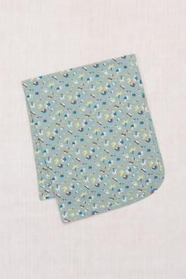 Misha & Puff 水色 スケポン100%ピマコットン Misha and Puff◇ Baby Blanket◇ Overcast Circus - MaRiet