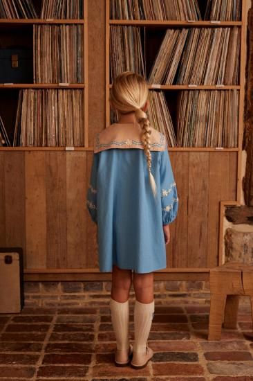 Apolina◇ Maggie Sailor Dress - Nordic Blue - MaRiet 