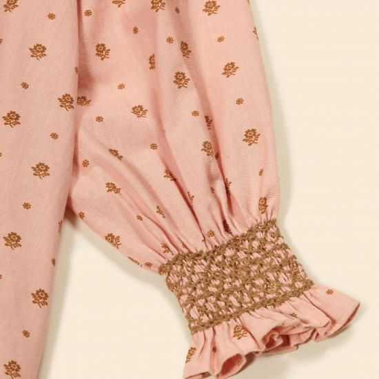 Apolina◇ Cece Smock Dress - Meadow Calico Ribbon - MaRiet