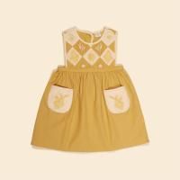 <img class='new_mark_img1' src='https://img.shop-pro.jp/img/new/icons14.gif' style='border:none;display:inline;margin:0px;padding:0px;width:auto;' />Apolina Bibi Panelled Pinafore - Honey