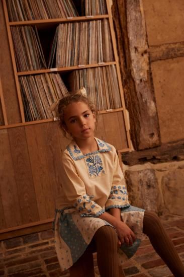 スカート Apolina Maja Skirts 3-5y Apolina◇ Maja Skirt - Meadow Calico/Quilt Calico - MaRiet