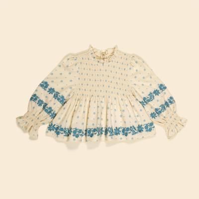 Apolina◇ Mia Top - Meadow Calico Cashew - MaRiet 