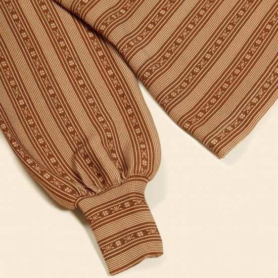 Apolina◇ Roberta Jersey LS top - Kanna Stripe - MaRiet 