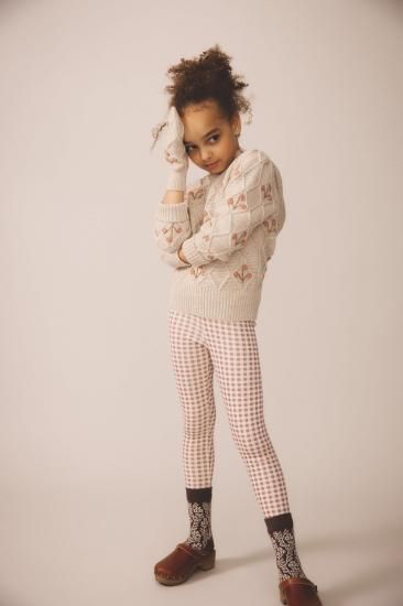 SOOR PLOOM◇ Stretch Legging, Gingham Print, Cherry - MaRiet 
