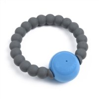 50%Off!! Chewbeads Mercer Rattle (Stormy Grey, Turquoise)