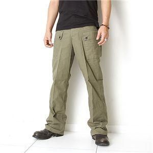 アメリカ軍USMCヘリンボーンパンツ オリーブ L - littleparis