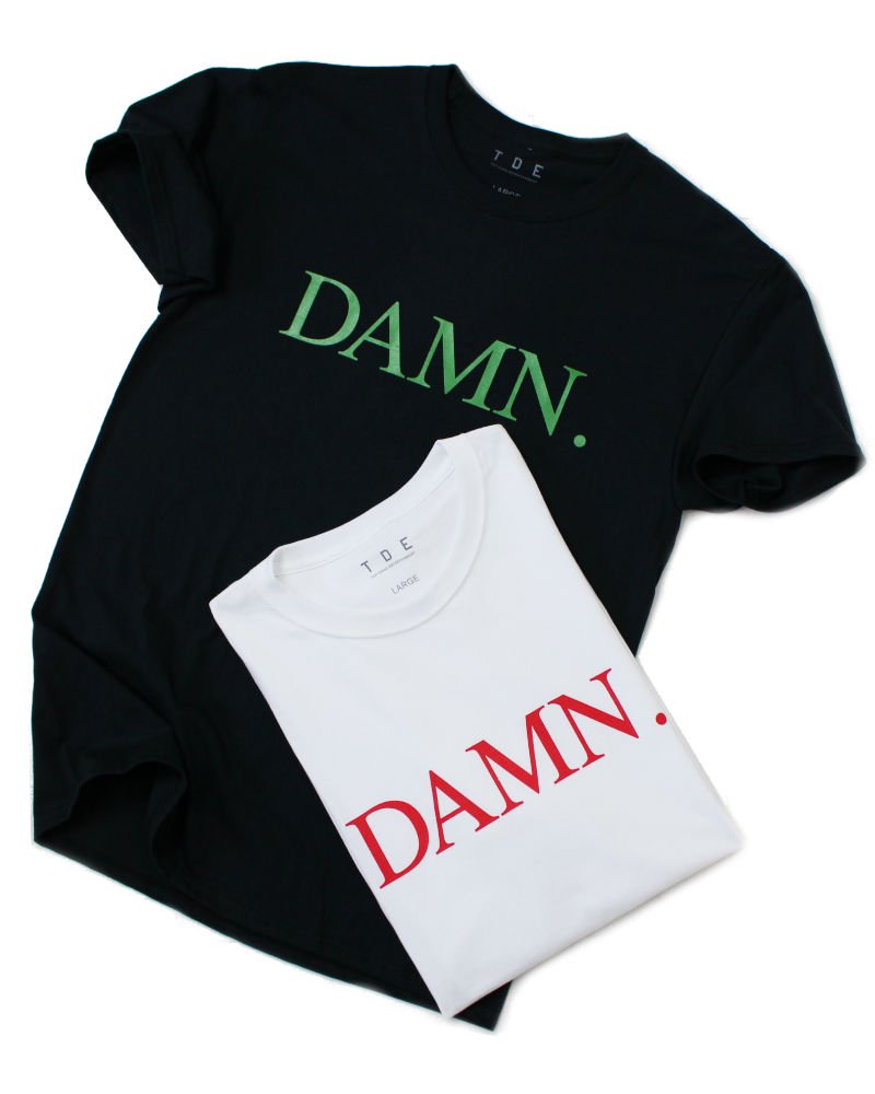 TDE(Top Dawg Entertainment) DAMN. T-Shirt Black