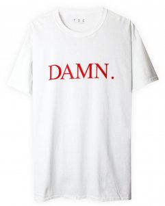 TDE(Top Dawg Entertainment) DAMN. T-Shirt White