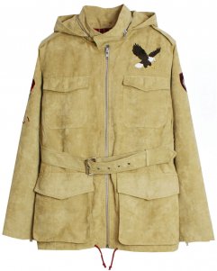 Profound Aesthetic Belted Eagle Polysuede Field Jacket