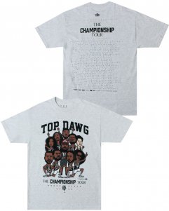 TDE(Top Dawg Entertainment)  Championship Tour Cartoon T-Shirt - Grey