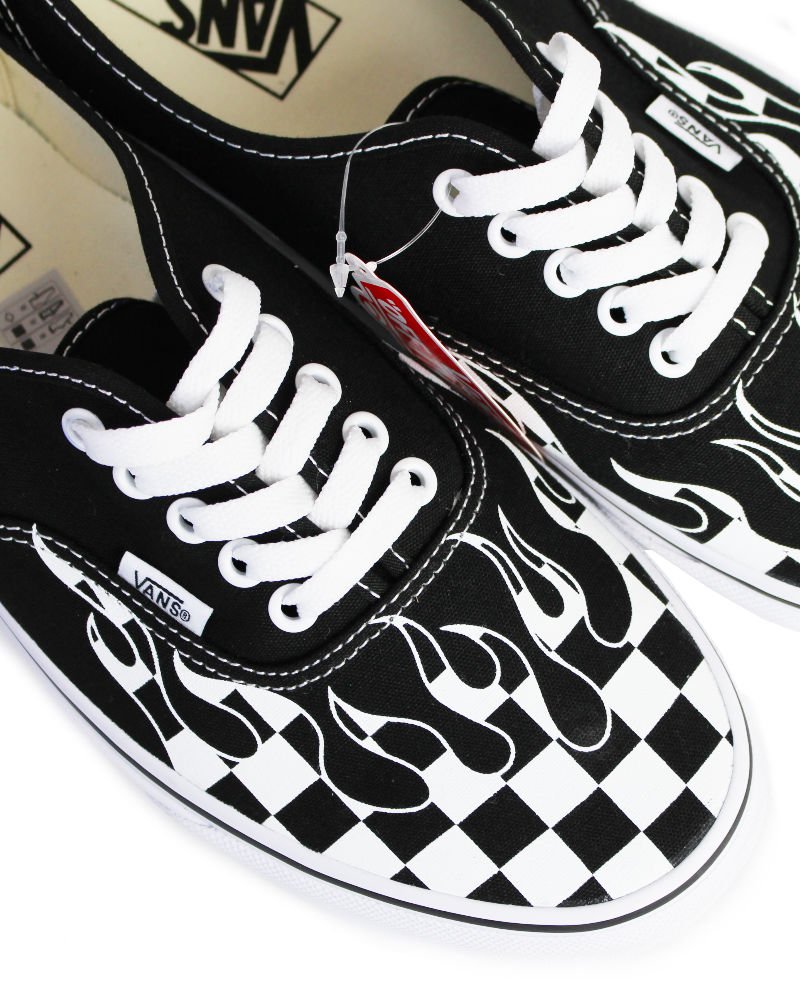 Vans Authentic Checkerboard Flame Black/White