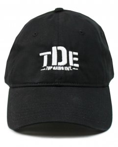 TDE(Top Dawg Entertainment) Logo Strapback Cap - Black