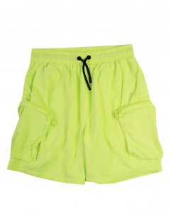 Fila Nylon Cargo Shorts - Lime