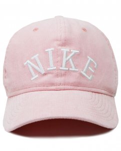NIKE Retro Logo Corduroy Snapback Cap - Pink