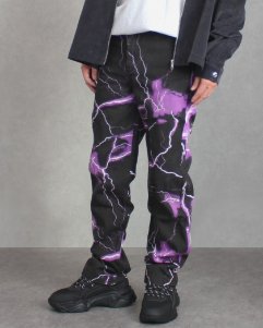 JADED LONDON Purple Lightning Skate Jeans