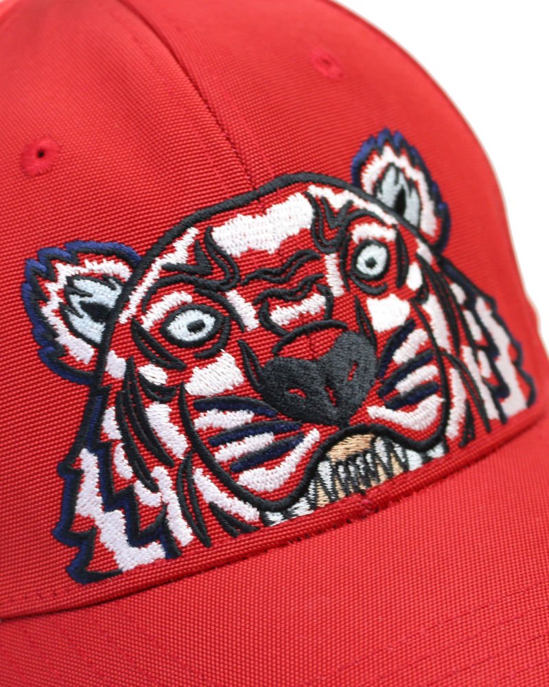 KENZO Tiger Canvas Cap - Red